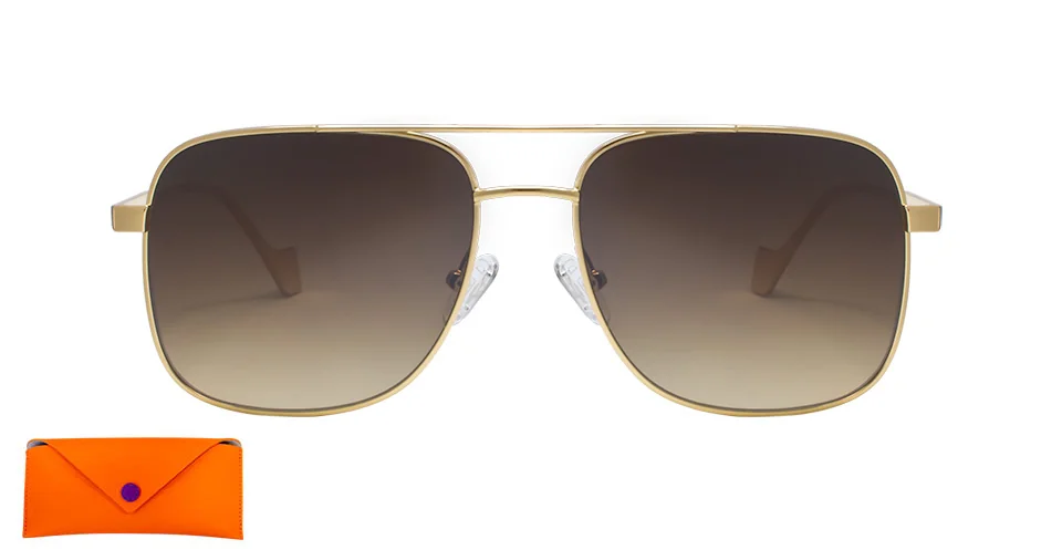 MARCO MOTTA SOL MOD TIMON DORADO LENTE AR DEGRADADO MARRON 56X16 + ESTUCHE